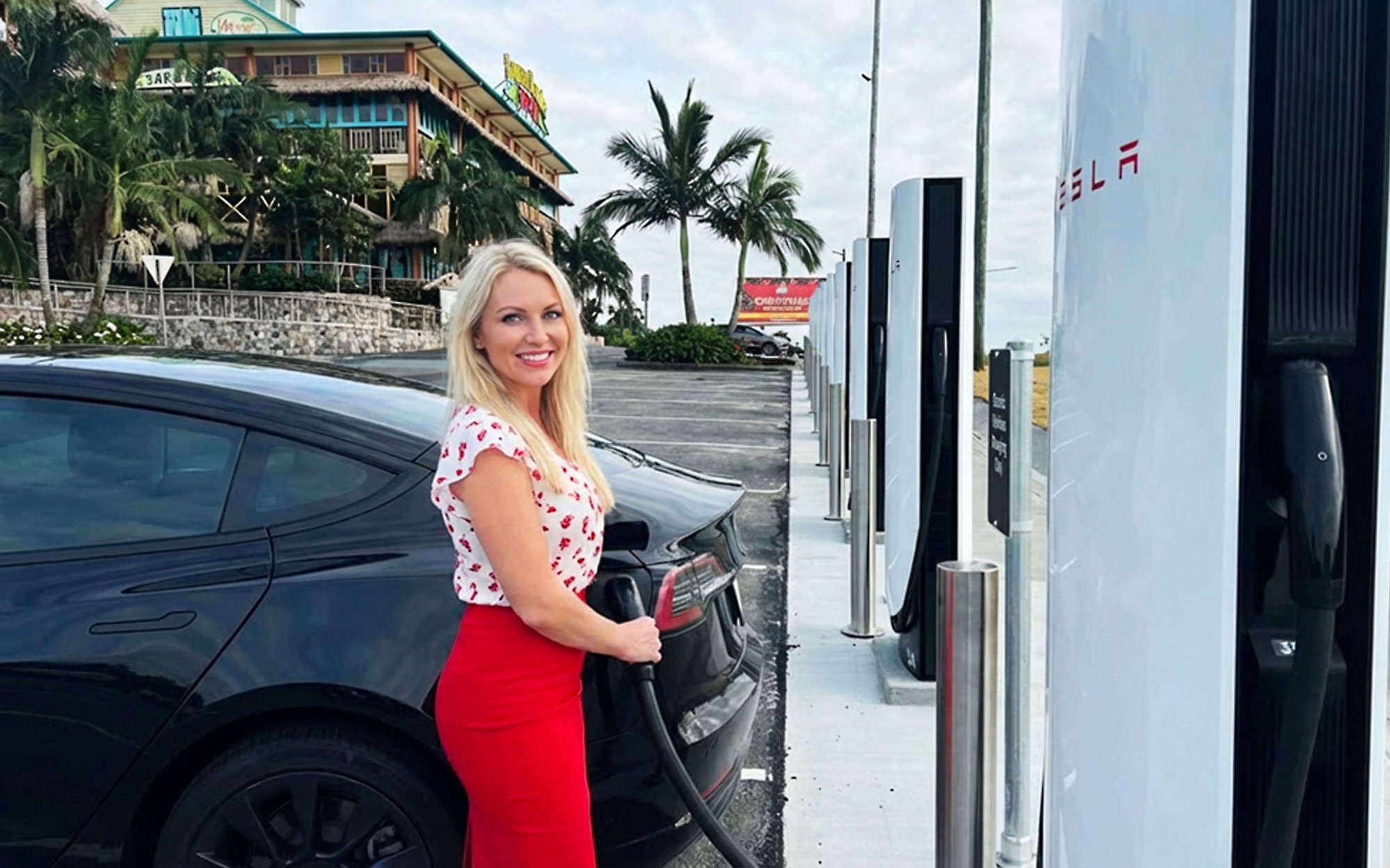 Telsa charing station